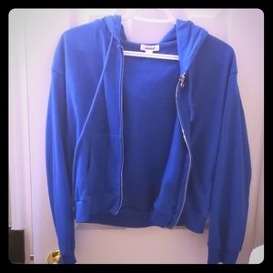 Blue Garage zip up Hoodie